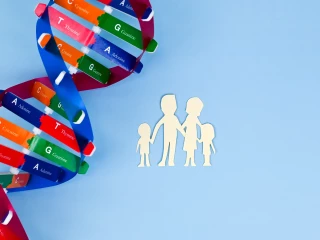 DNA helix structure and family paper model