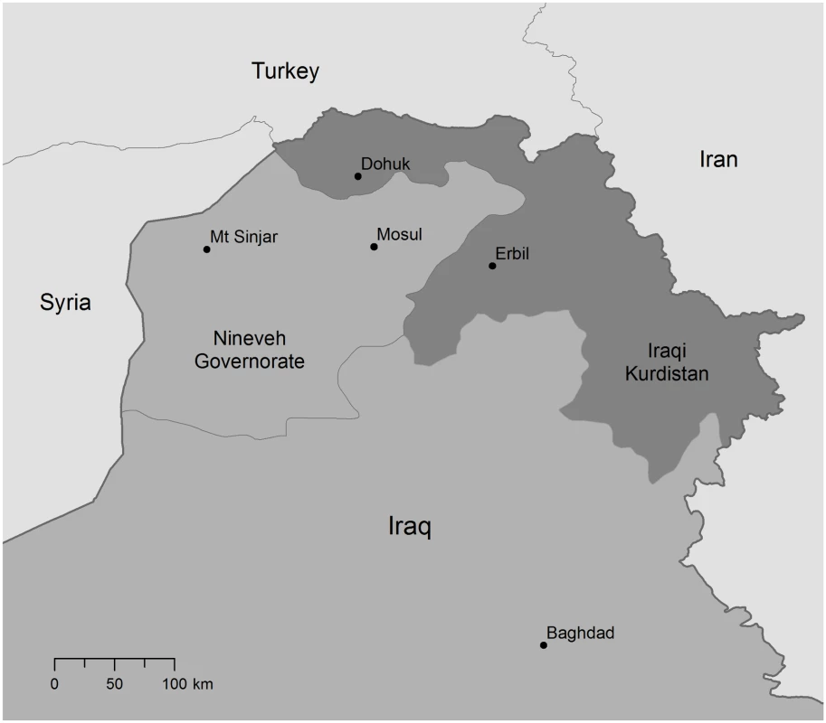 Map of Northern Iraq.