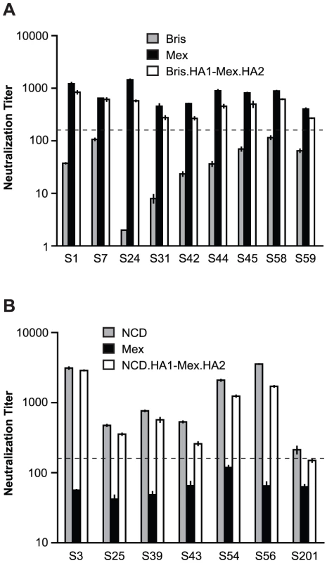 HA2 influences cross-neutralization between Mex/4108/09 and recent seasonal H1N1 influenza A strains.