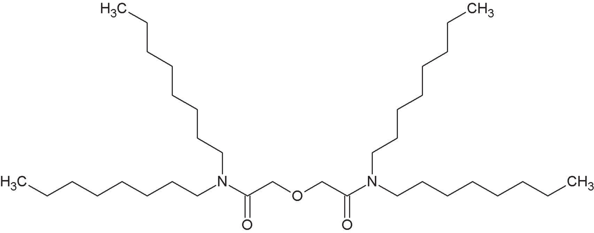 N,N,N´,N´-tetraoktyldigylokolamid (TODGA).