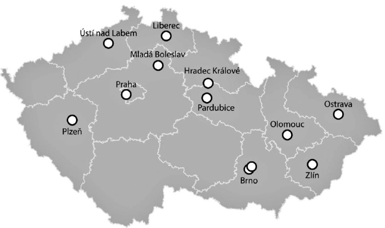 Do projektů EPOSS &amp; SEPSIS-Q se zapojilo 18 klinických pracovišť z České republiky.
Seznam pracovišť je uveden v příloze