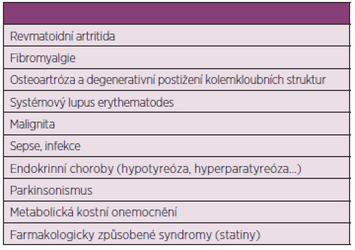 Diferenciální diagnostika PMR