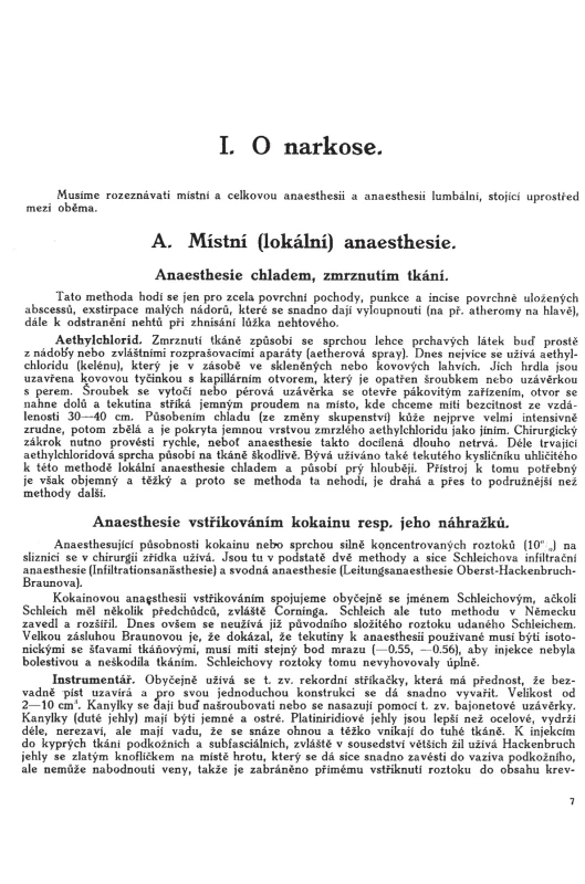 Stránka 7 z učebnice chirurgie z r. 1921