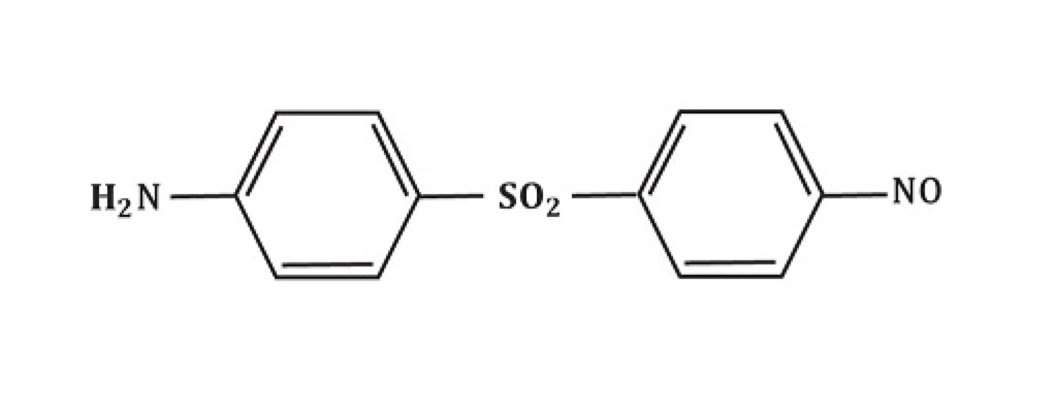 Struktura nitroderivát dapsonu