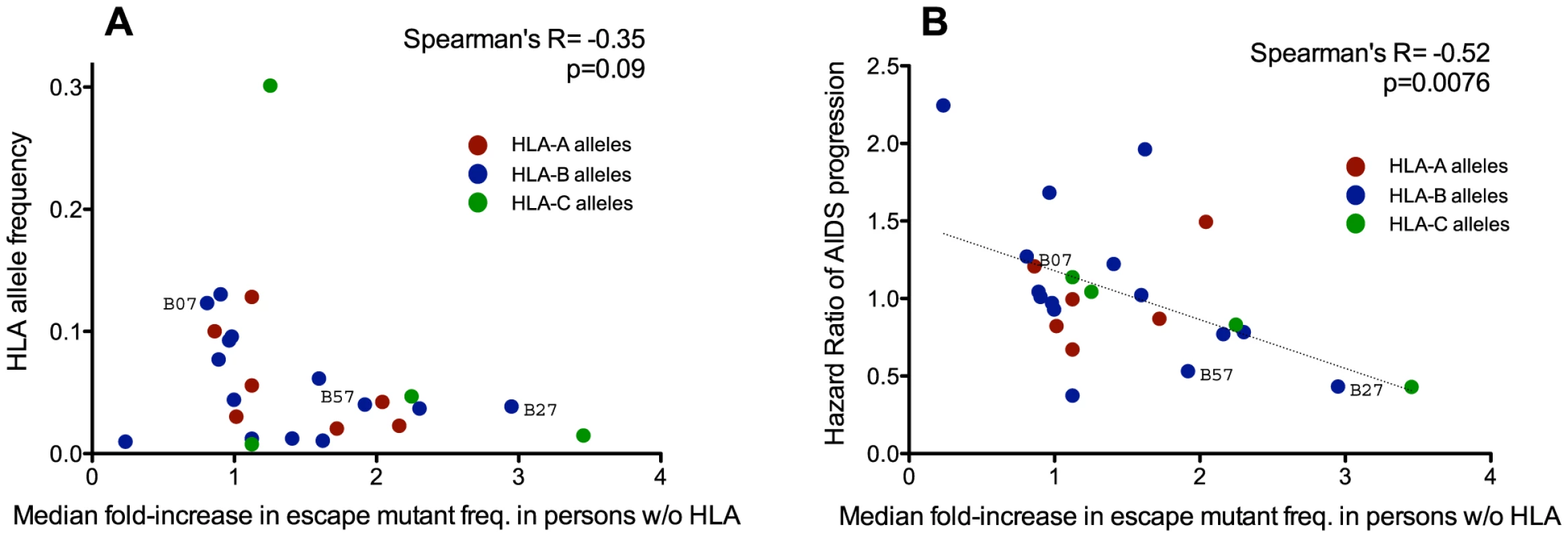 Protective HLA alleles are associated with the greatest relative increases in HLA-associated polymorphism background frequencies.