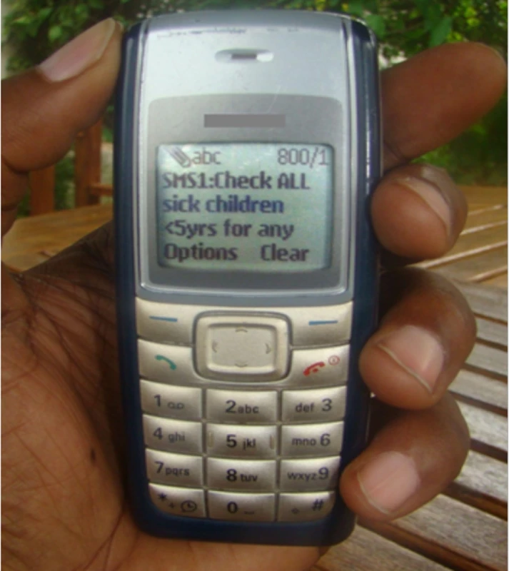 Example of mobile phones common in rural Africa.