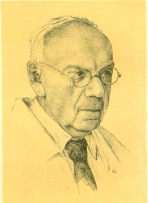 Prof. Ladislav Borovanský jako přednosta Anatomického ústavu v roce 1962 (portrét od prof. Otakara Hněvkovského)