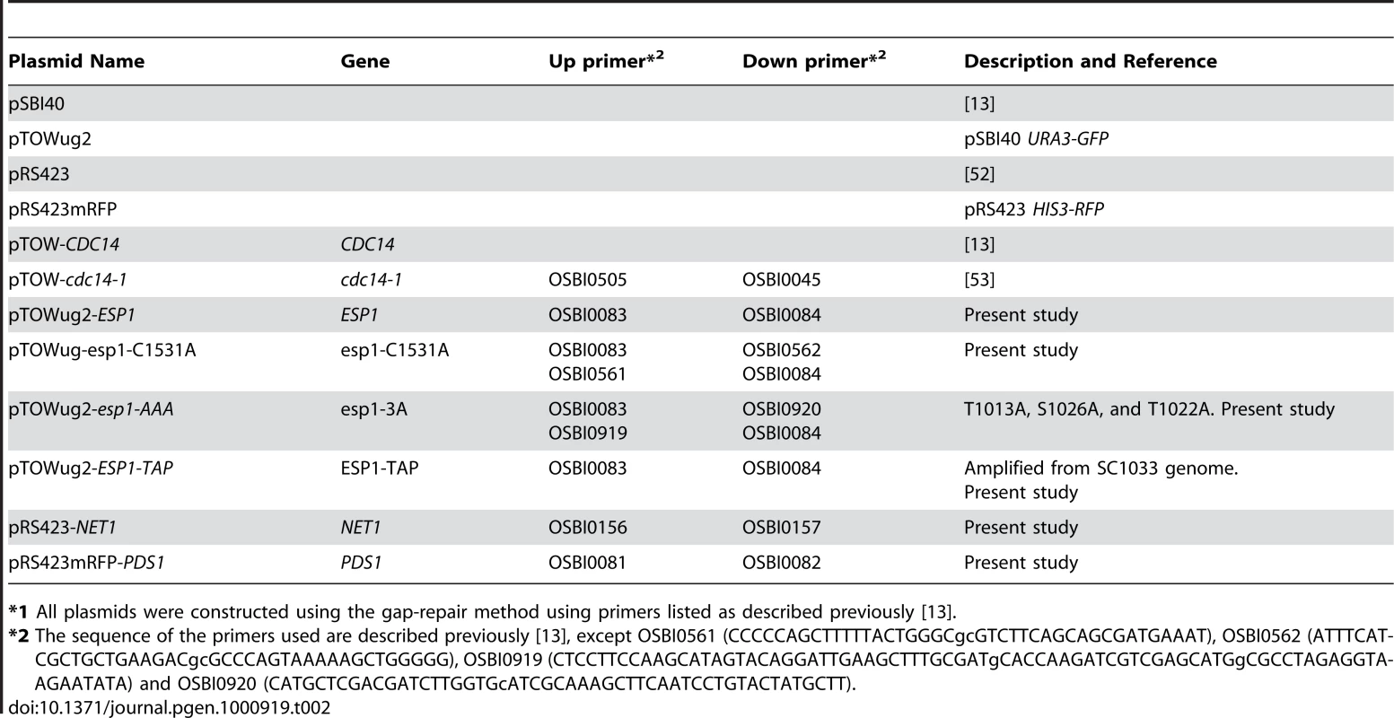 Plasmids used in this study.<em class=&quot;ref&quot;>*1</em>