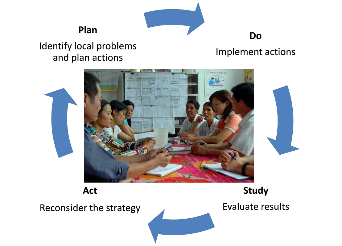Action cycle in Maternal and Newborn Health Groups.