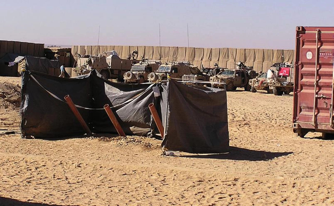 Základna vojáků v Iráku