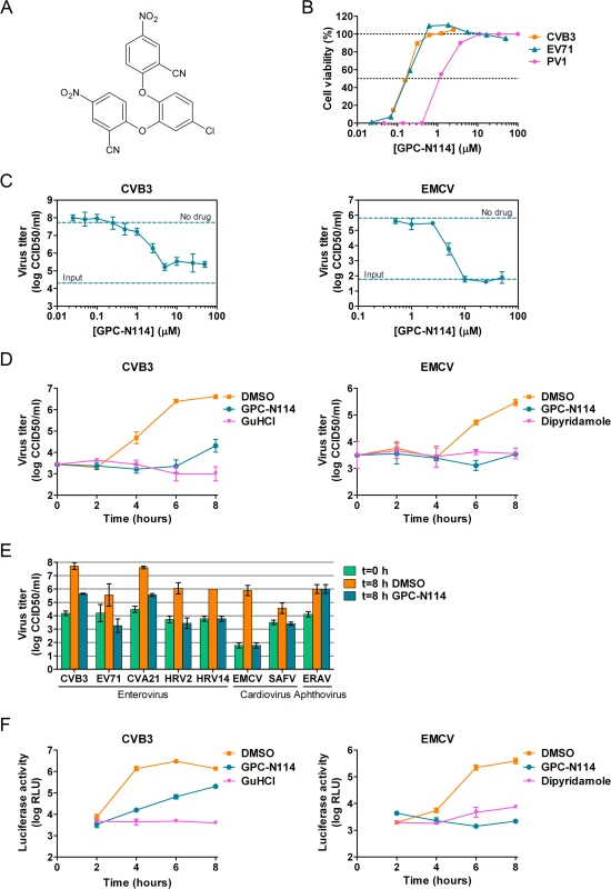 GPC-N114 inhibits picornavirus replication.