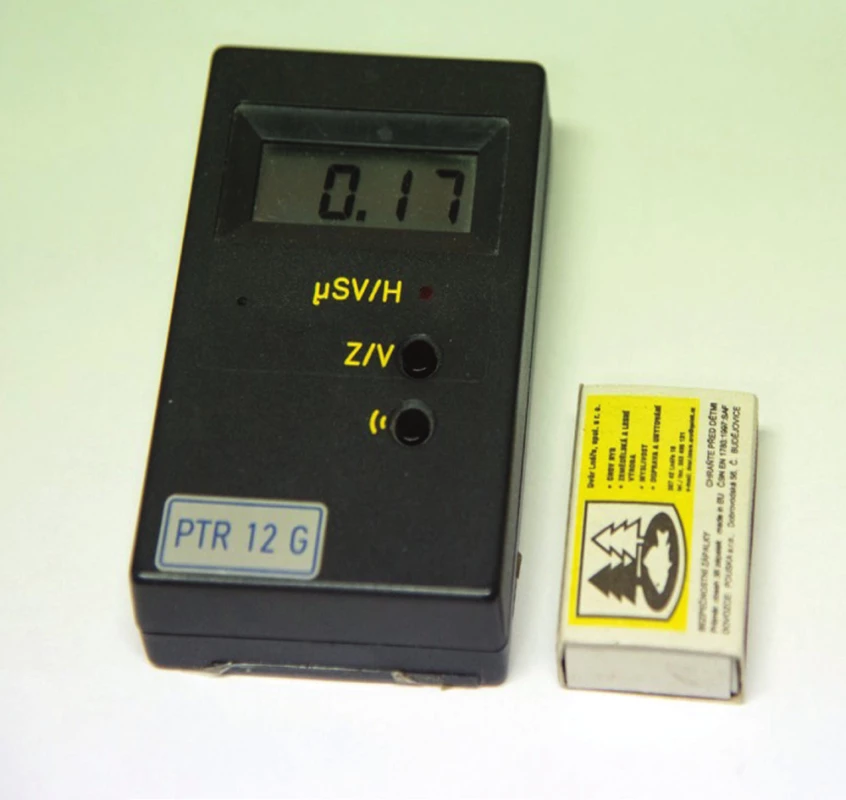 Měřič dávkového příkonu PTR 12 G (s GM detektorem), výroba V. Zítek