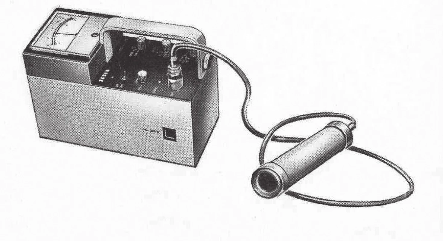 Scintilační měřič dávkového příkonu NRG 302, výroba VÚPJT