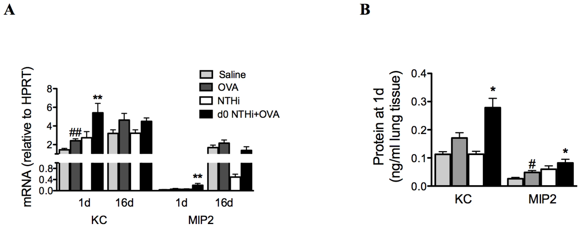 Early neutrophil influx is associated with enhanced neutrophil chemokine expression.