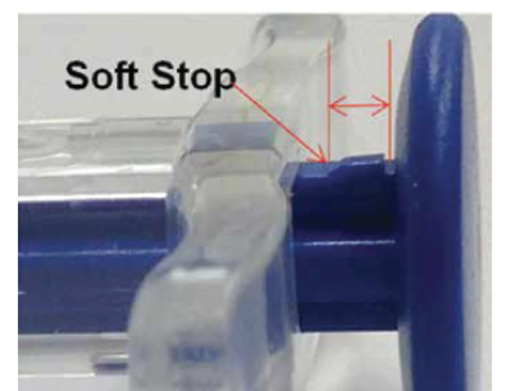 Soft stop end of injector of CT LUCIA 611P (Y)