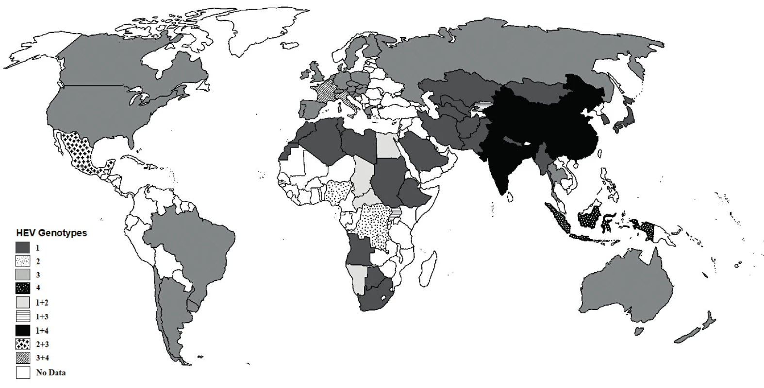 The Dominating HEV Genotypes in the World. Data Adjusted
According [22, 60, 77].
