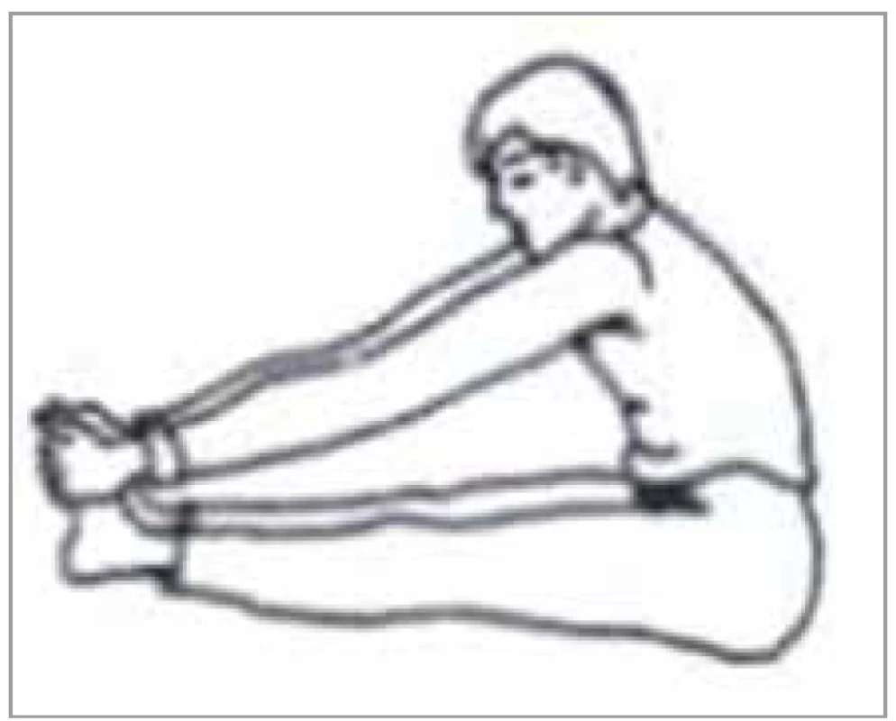 Cvik pre meridián obličiek<br>
Fig. 16. Exercise for the kidney
meridian