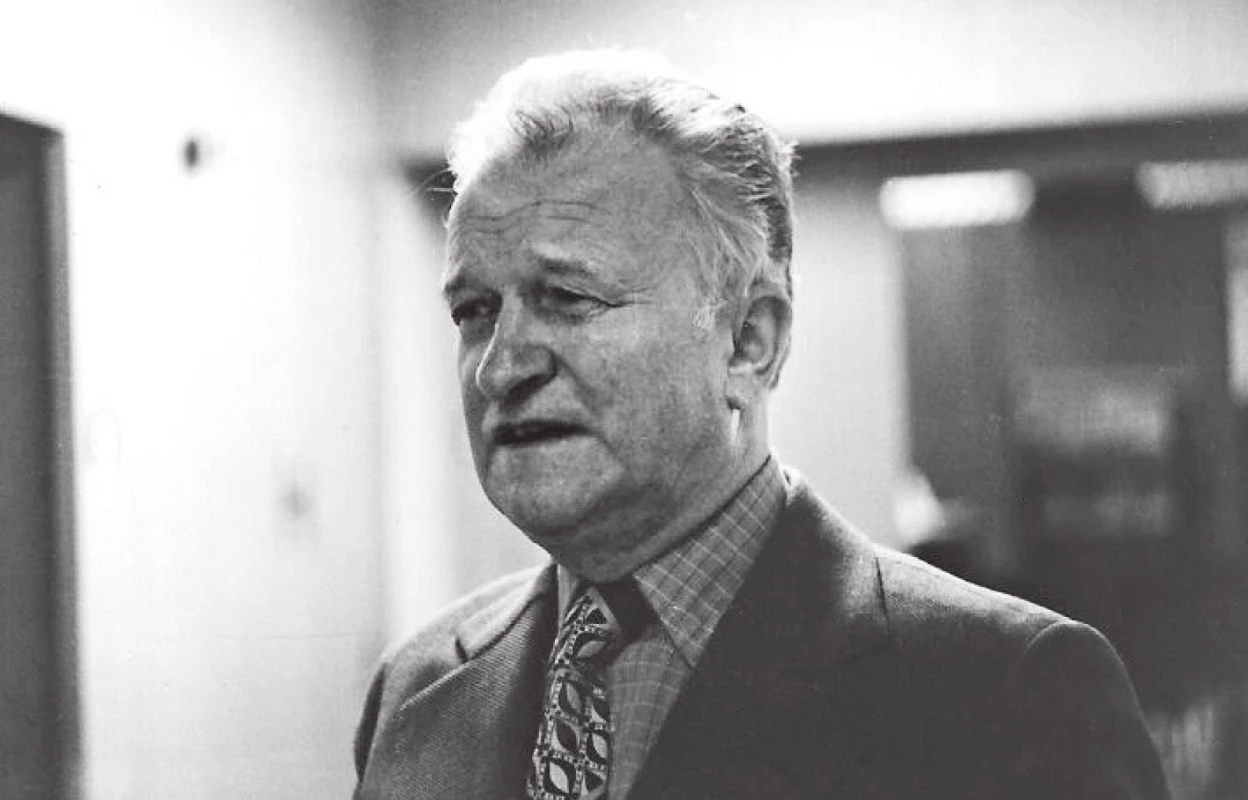Prof. MUDr. Antonín Rubín, DrSc., prezident Evropské společnosti pediatrické radiologie, předseda 19. kongresu Evropské společnosti pediatrické radiologie v Praze 1982.