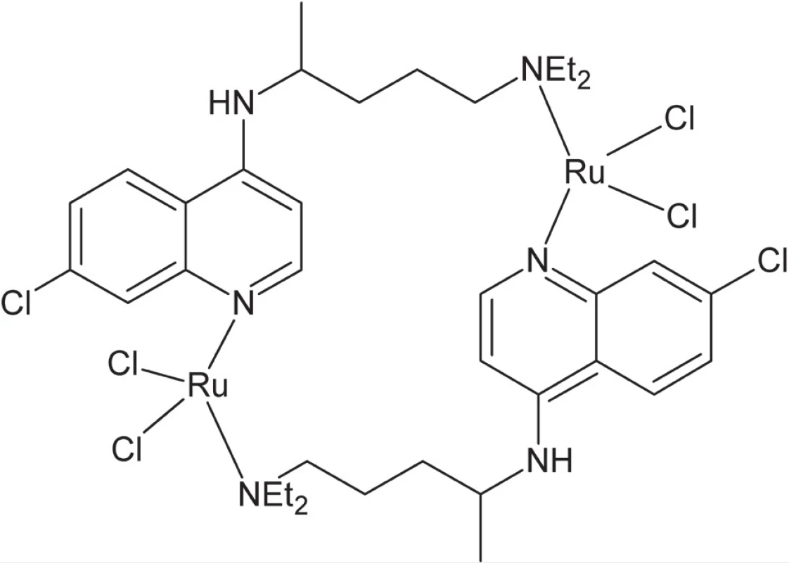 Komplex ruténia s chlorochínom