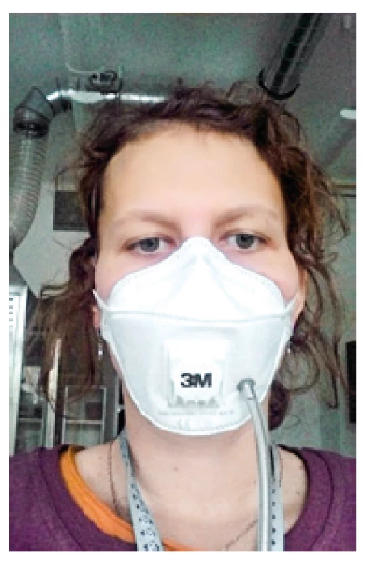 Měření ochranného faktoru s respirátorem 3M Aura [9]