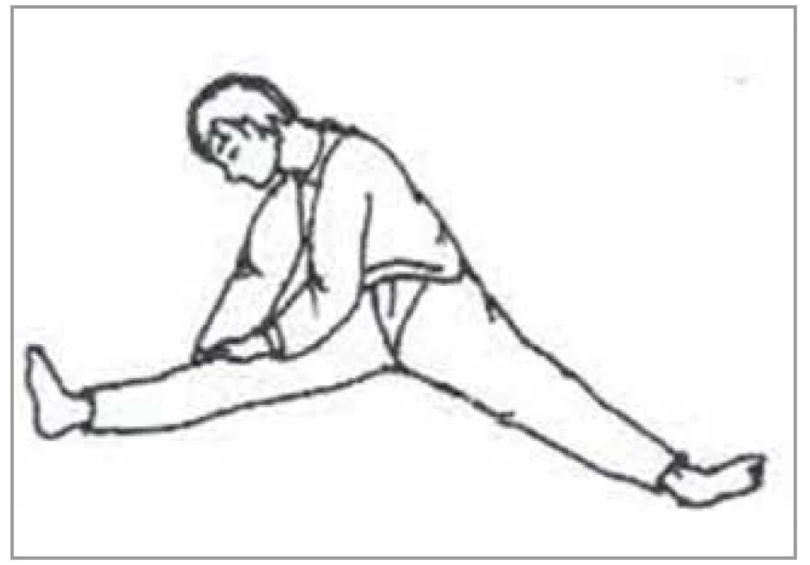 Cvik meridiánu žlčníka<br>
Fig. 22. Gallbladder meridian exercise