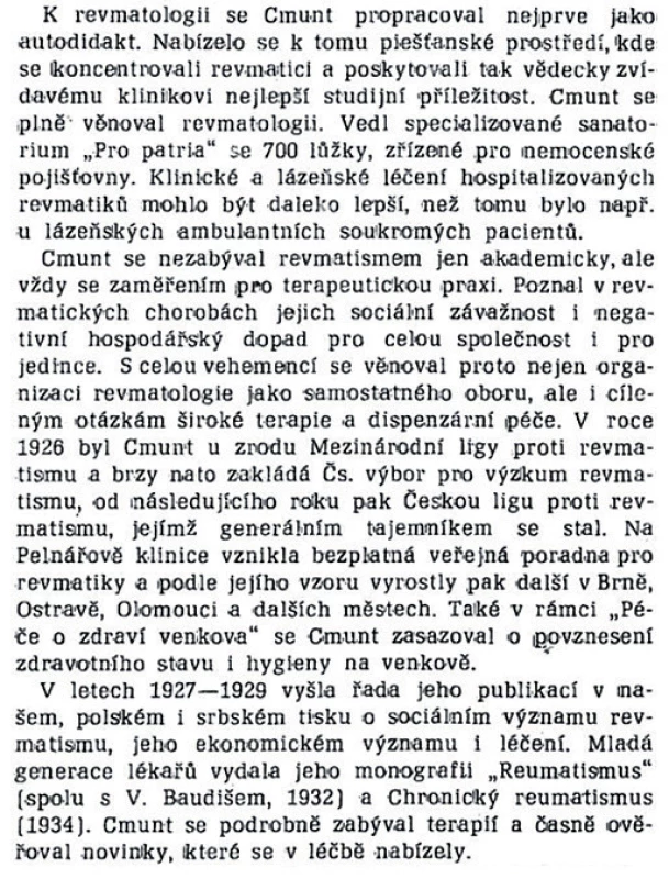 MUDr. V.Křížek, CSc. – Časopis lékařů českých, 1978