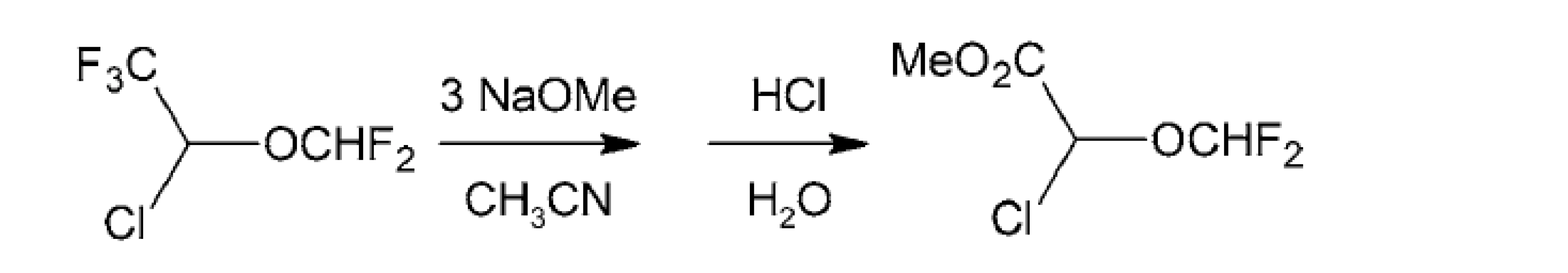 Príprava difluórmetyléterov chemoselektívnou metanolýzou
trifluórmetylskupín