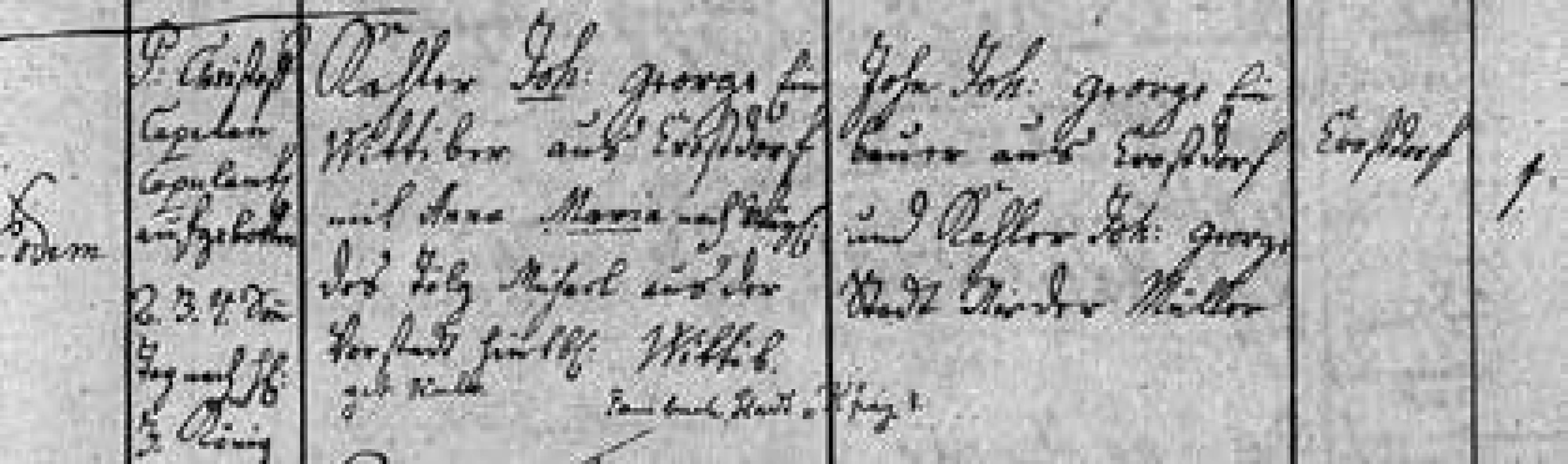 Zápis sňatku Josefových prarodičů
J. G. Ch. Kahlera a A. Tölgové (1781)