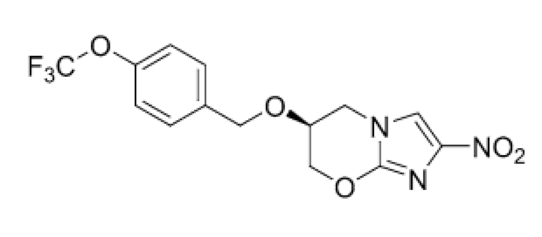 Chemical structure of pretomanid (PTM; 3)