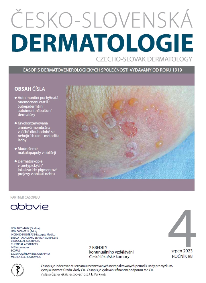 Czech-Slovak Dermatology